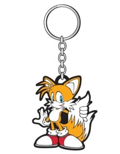 Diverse Sonic The Hedgehog - Standing Tails Rubber Keychain