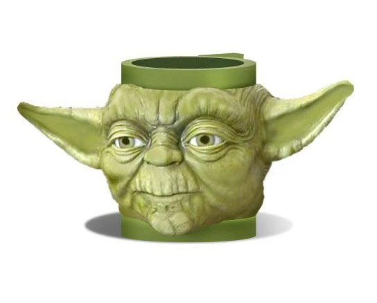 Joy Toy Star Wars Yoda 3D-Plastiktasse 1 Joy Toy Star Wars Yoda 3D-Plastiktasse