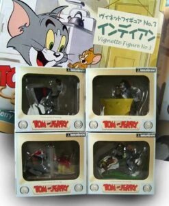 Diverse Tom And Jerry Vignette 4er Figuren Set