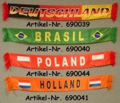 Diverse Fanschal Niederlande (Seidenoptik)