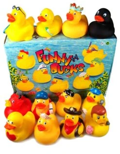 Diverse Bade-Enten Quietschend 12er Set